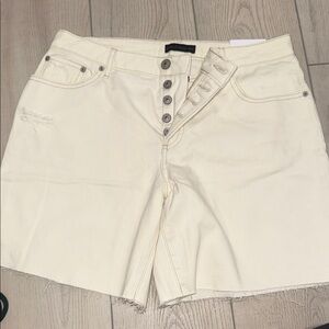 House of Harlow 1960 Off-White High Waist Shorts